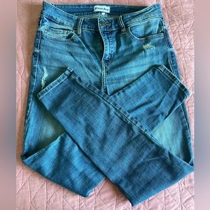 Studio Blue skinny jeans with distressing